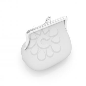 purse on white background 