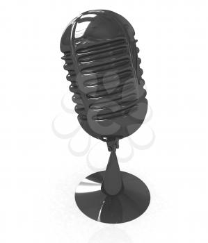 3d rendering of a microphone
