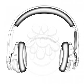 Gold headphones icon on a white background