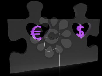 currency pair on a black background