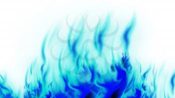 fire isolated over white background