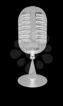 microphone icon on a black background