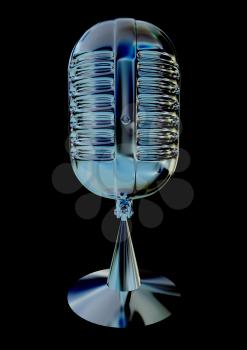Chrome Microphone icon on a black background