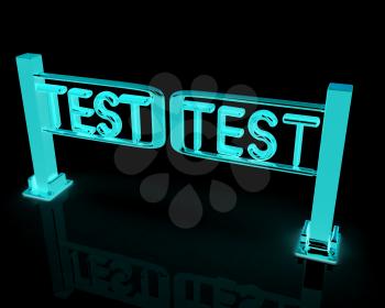 Test with turnstile on a white background