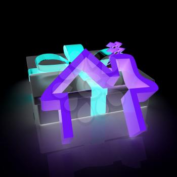 House icon and gift