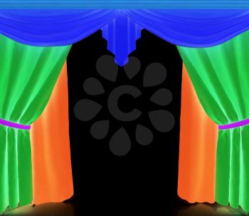 Colorfull curtains