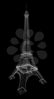 3d Eiffel Tower render