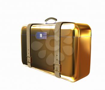 Golden suitcase