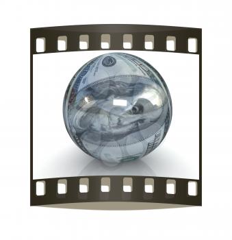 Sphere from  dollar. The film strip