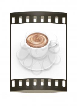 mug on a white background. The film strip