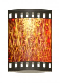 Winter or Christmas style background. The film strip