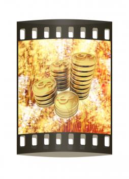 The money for the holiday. The film strip