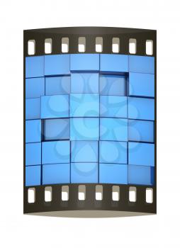 Abstract urban background (close-up). The film strip