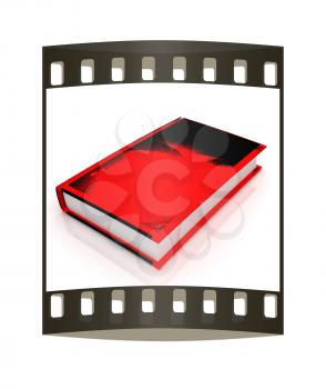 Book on a white background. The film strip