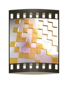 Square frame background - Design Concept. The film strip