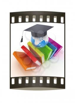Global Education on a white background. The film strip