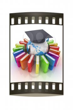 Global Education on a white background. The film strip