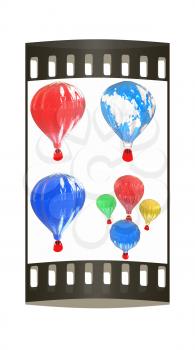 Air Balloons set on a white background. The film strip