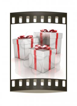 gift boxes. The film strip
