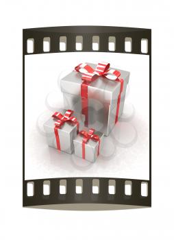 gift boxes. The film strip