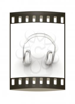 Headphones Icon. The film strip