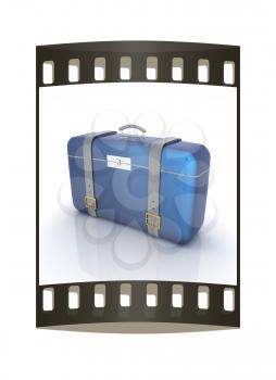 traveler's suitcase. The film strip
