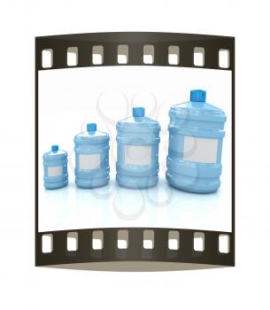 water bottles. The film strip
