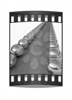 path to the success on a white background. The film strip