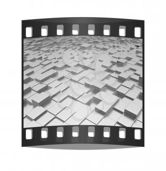 abstract urban background. The film strip