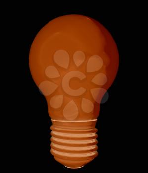 3d bulb icon