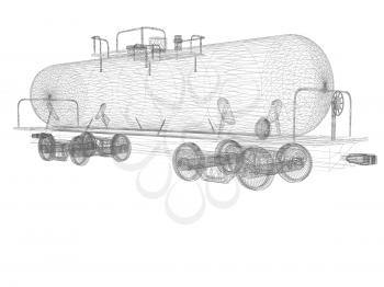 3D model cistern car