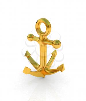 Gold anchor