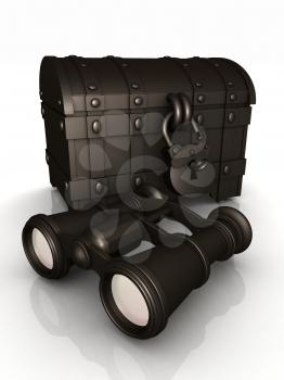 binoculars and chest