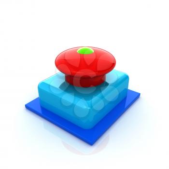 Emergency Button 3d icon