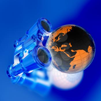 binocular around earth