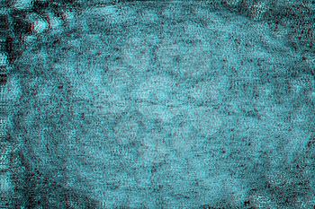 Blue abstract metal chaos background.  Anaglyph. View with red/cyan glasses to see in 3D.