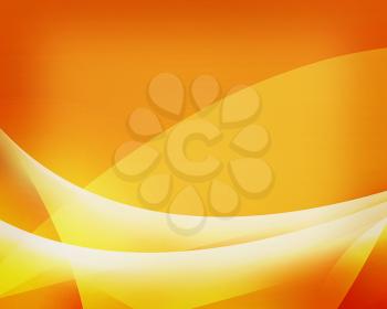 Light waves yellow abstract background. 3D illustration. Vintage style.