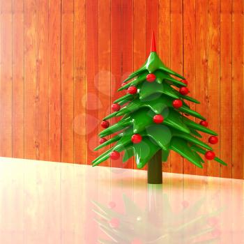 Christmas background. 3d illustration