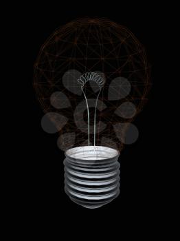 lamp. 3D illustration