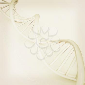 DNA structure model. 3d illustration