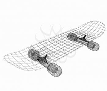 Skateboard. 3d illustration