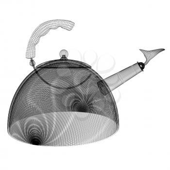 Teapot concept. 3d illustration