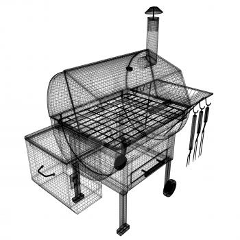 BBQ grill. 3d illustration