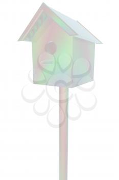 birdhouse - souvenir. 3d illustration