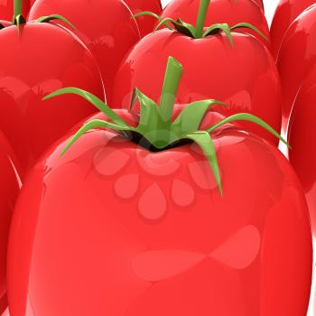 tomato. 3d illustration