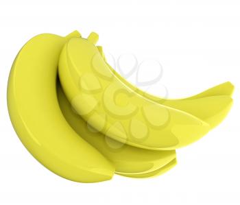bananas. 3d illustration