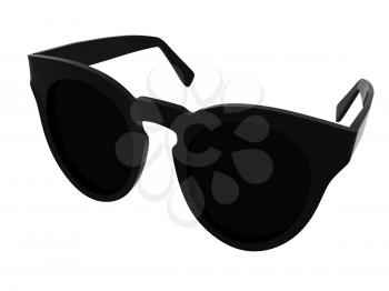 Cool black sunglasses. 3d illustration