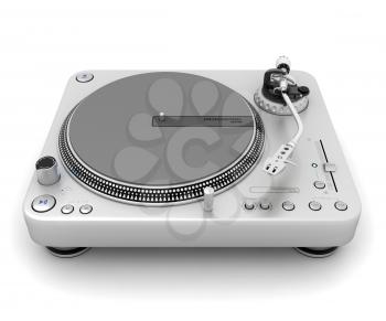Turntable isolated on white