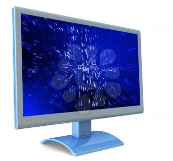 LCD monitor and abstract code