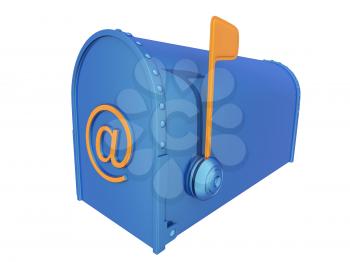 Mailbox with E-mail symbol
